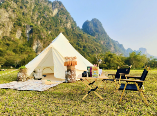 Serena Resort Kim Bôi: Cắm Trại "Glamping" Cực Chill Giữa Thung Lũng Khoáng Nóng
