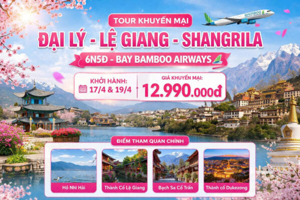[Giá Sốc Chưa Từng Có] – Chạm Tay Vào Vùng Trời Vân Nam Chỉ Với 12.990K